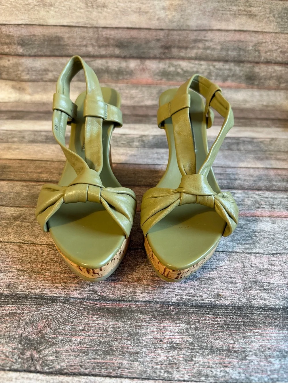 Steve Madden Olive Knot-Front Platform Sandals